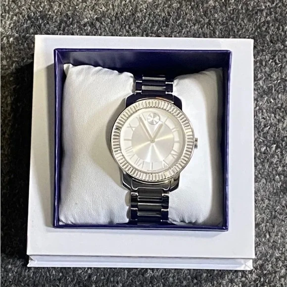 womens movado bold 13012878. Stainless steel, water resistant. Crystal accents. Movado Ladies Bold Watch in Gold-Tone Stainless Steel, 28x26MM main image 3